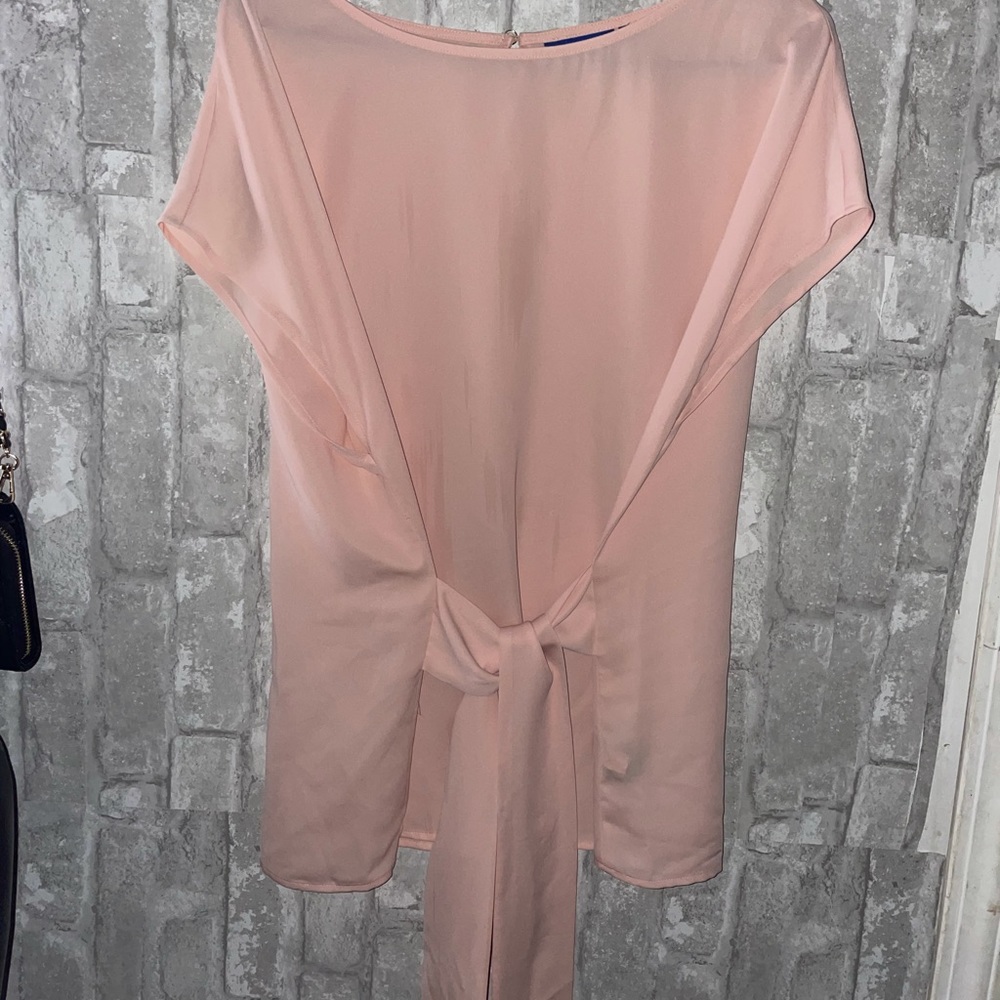 Blush Pink Blouse with sash